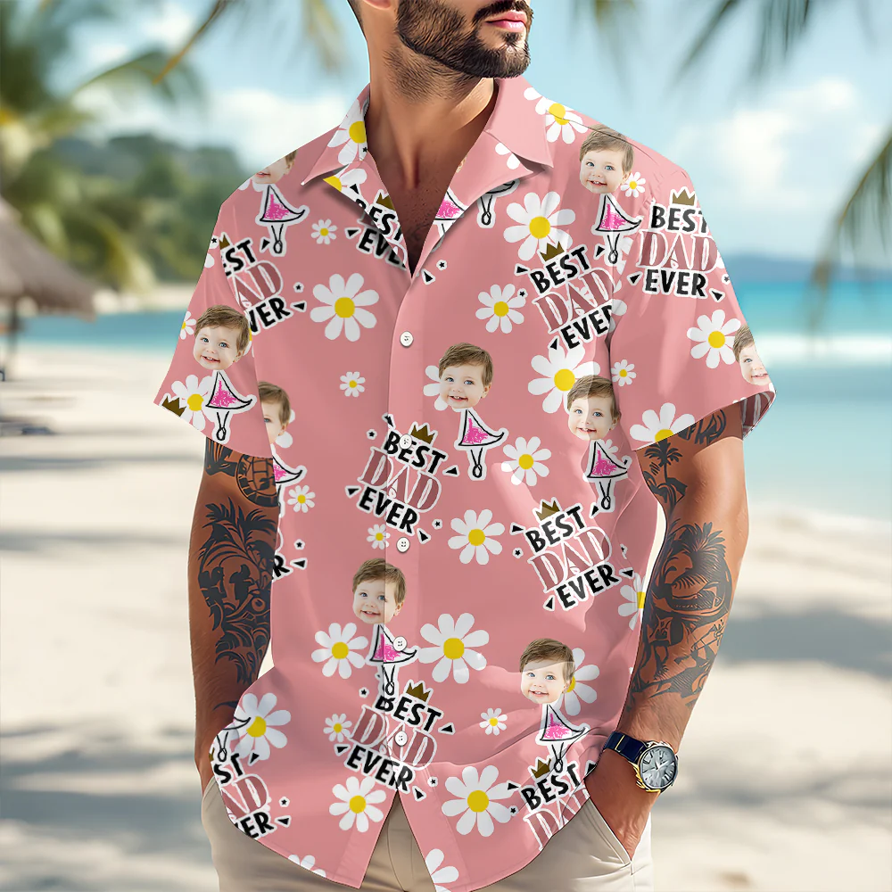 Custom Photo Best Family Ever Flower Pattern Hawaii Shirt TH10 892875 - Image 4