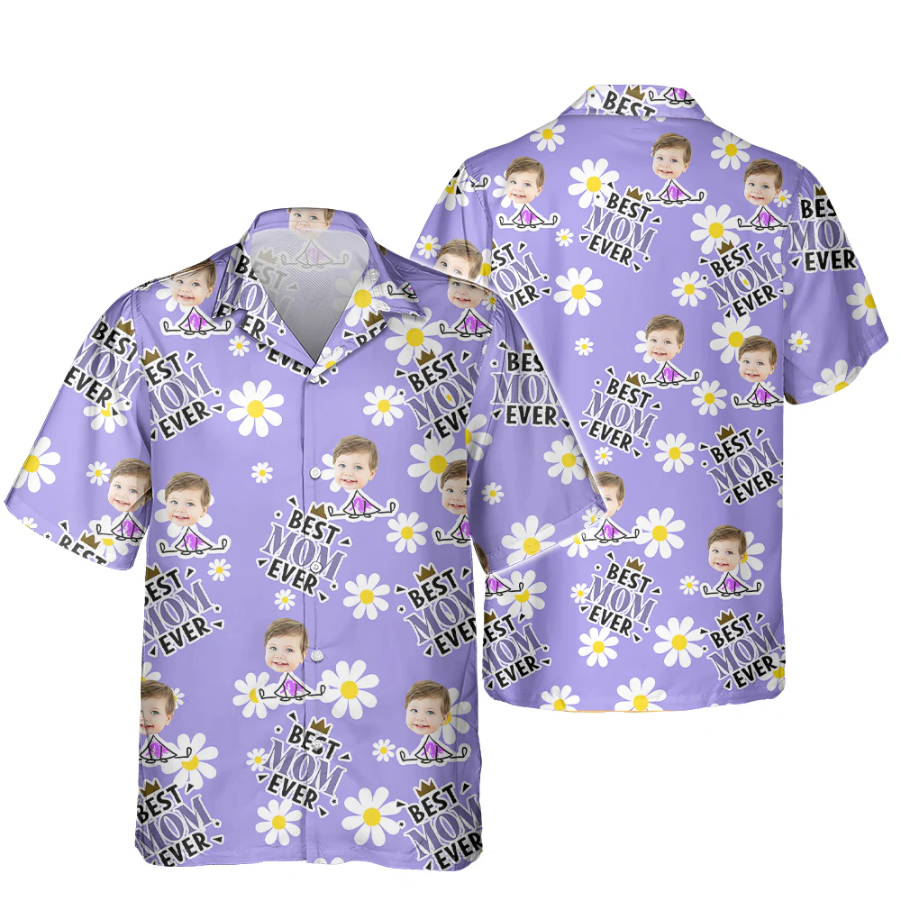 Custom Photo Best Family Ever Flower Pattern Hawaii Shirt TH10 892875 - Image 7