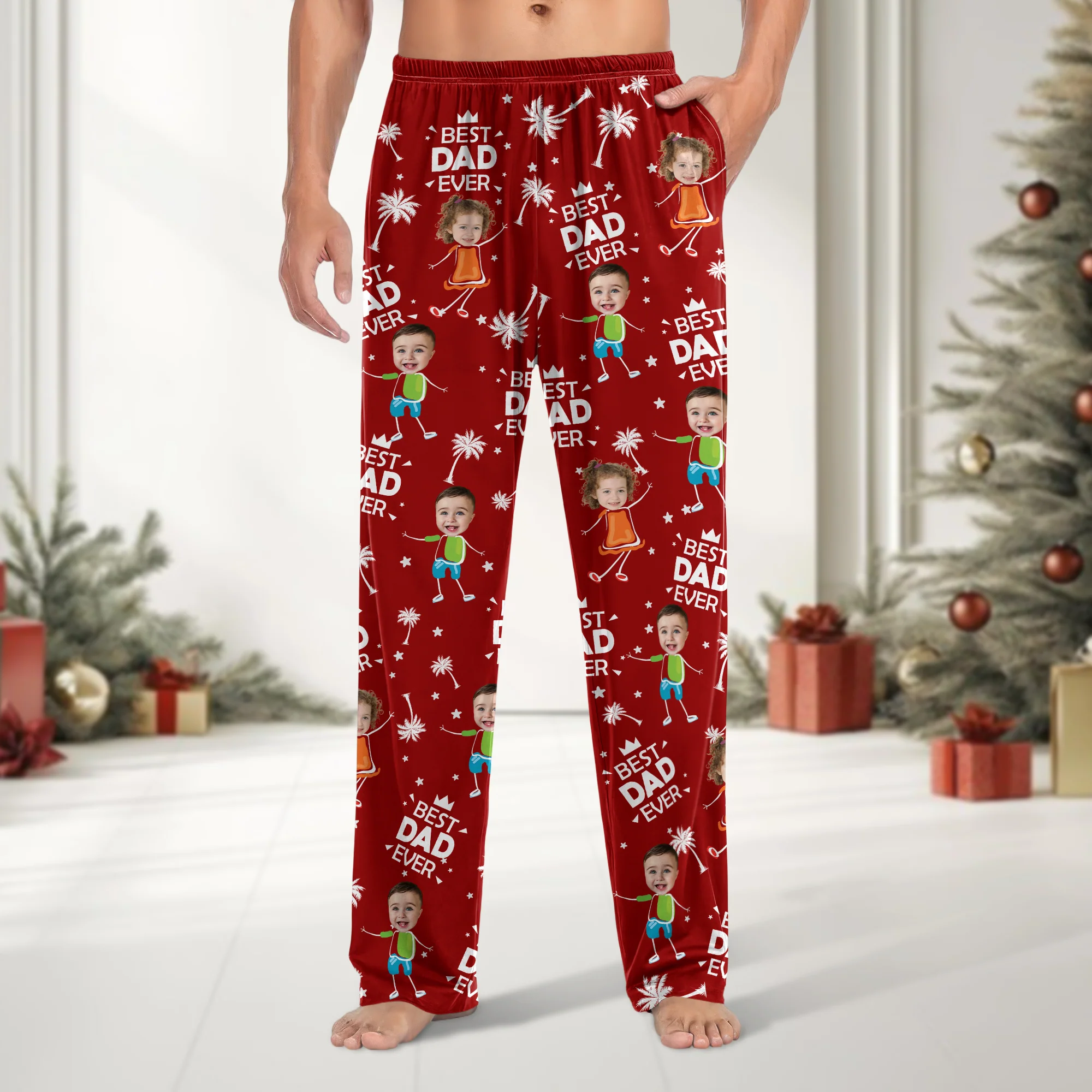 Custom Photo Best Dad Ever Gift For Dad Pajamas TH10 894029 - Image 5
