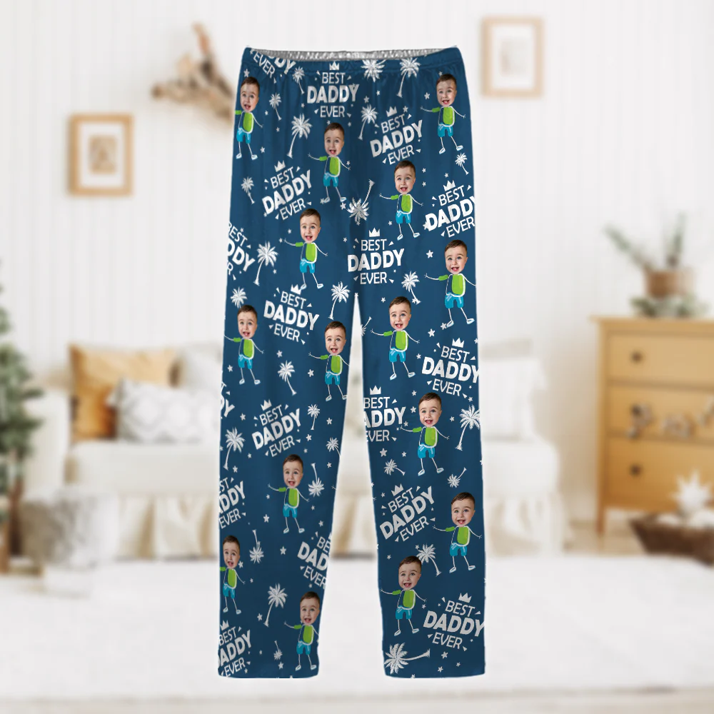 Custom Photo Best Dad Ever Gift For Dad Pajamas TH10 894029 - Image 7