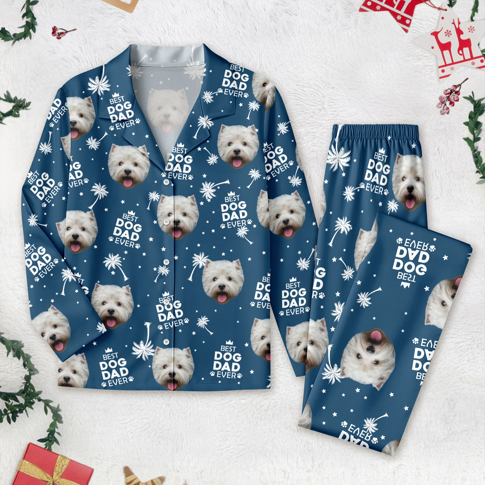 Custom Photo Best Dog Cat Dad Mom Ever Family Pajamas TH10 894031