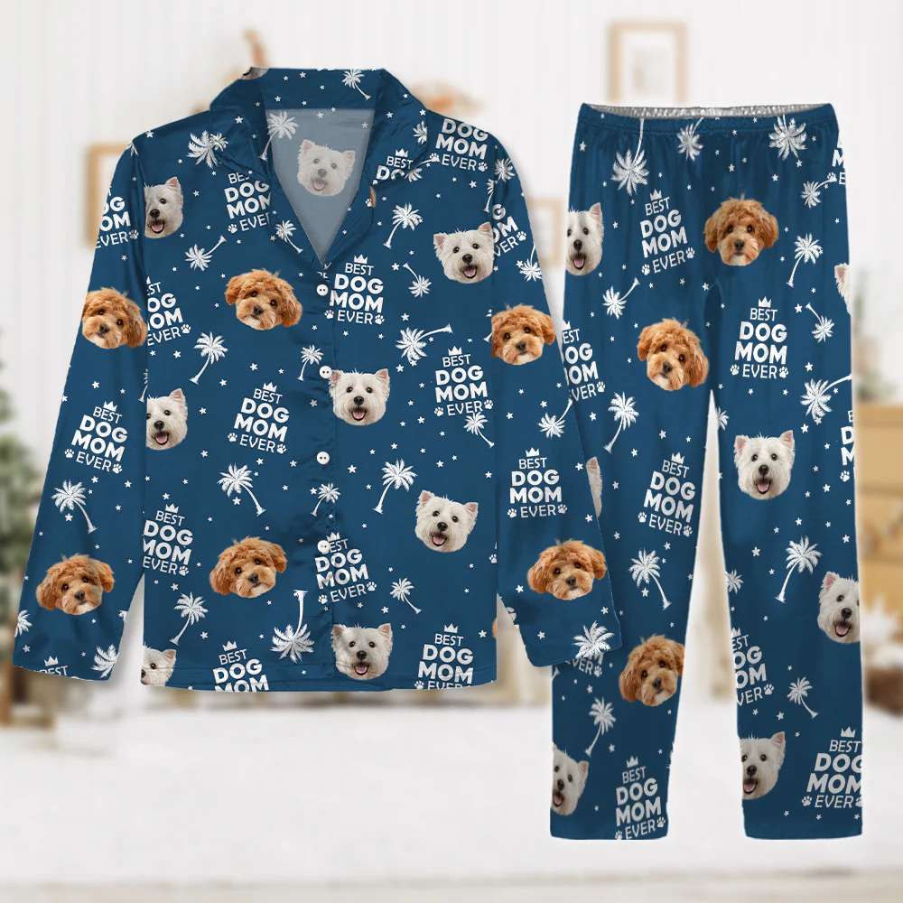 Custom Photo Best Dog Cat Dad Mom Ever Family Pajamas TH10 894031 - Image 3