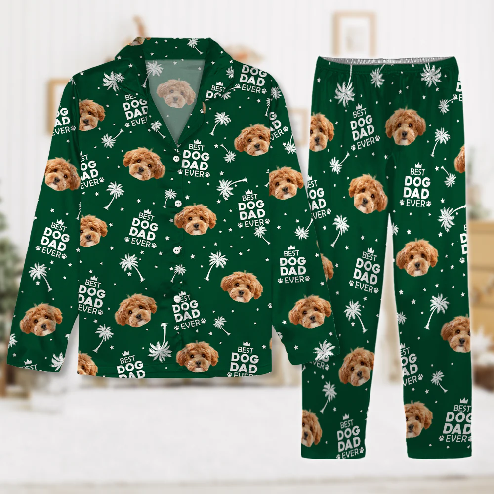 Custom Photo Best Dog Cat Dad Mom Ever Family Pajamas TH10 894031 - Image 4