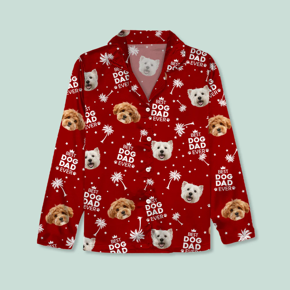 Custom Photo Best Dog Cat Dad Mom Ever Family Pajamas TH10 894031 - Image 5