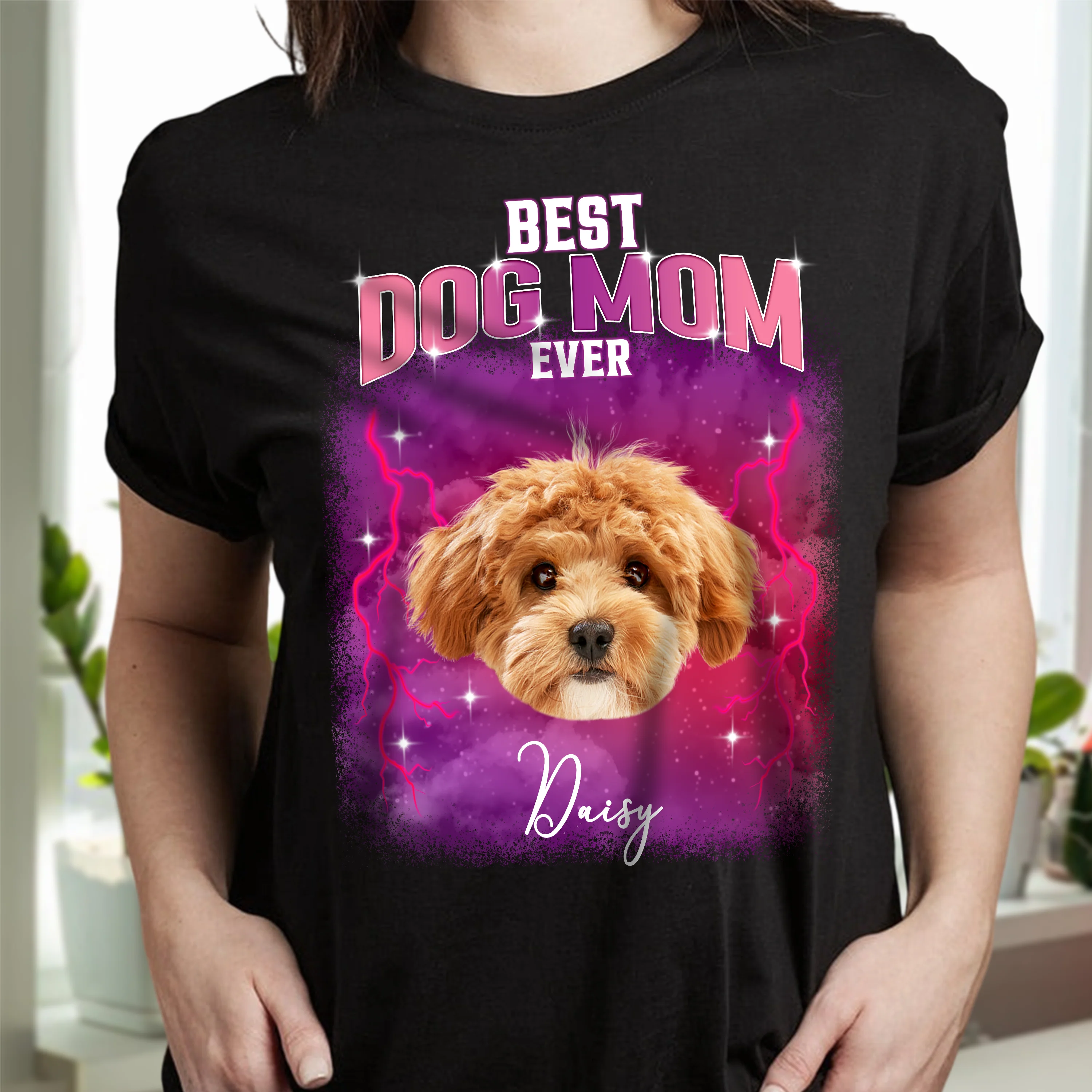 Custom Photo Best Dog Dad, Dog Mom Ever Shirt TH10 894489 - Image 3