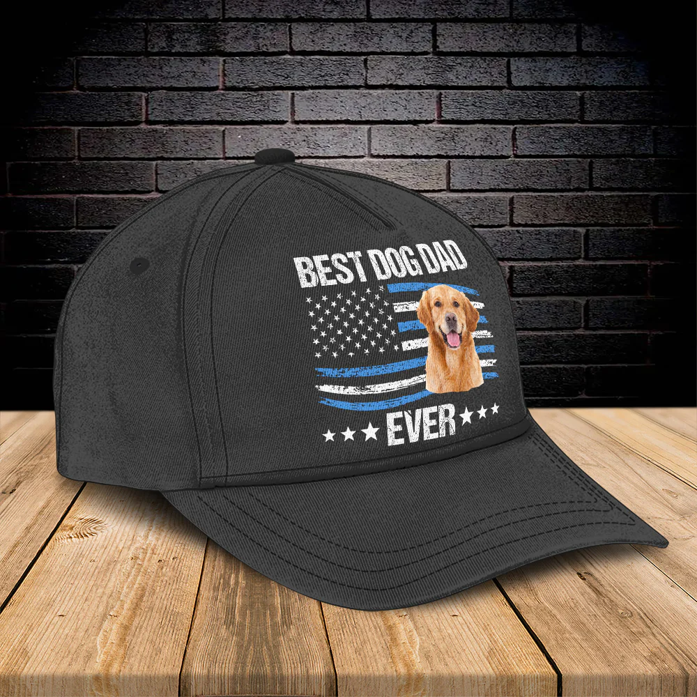 Custom Photo Best Dog Dad Ever Classic Cap TH10 892927 - Image 3