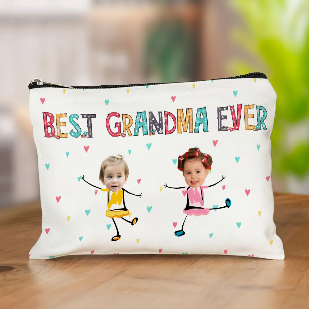 Custom Photo Best Mom Ever Mother's Day Cosmetic Bag TH10 892587 - Image 2