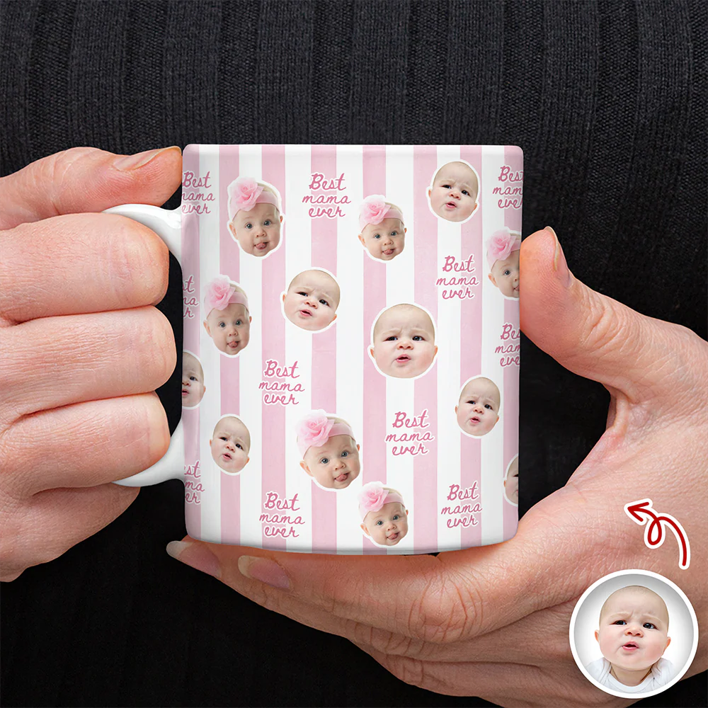 Custom Photo Best Mom Ever Mug Gifts For Mom, Grandma TH10 169547 - Image 3
