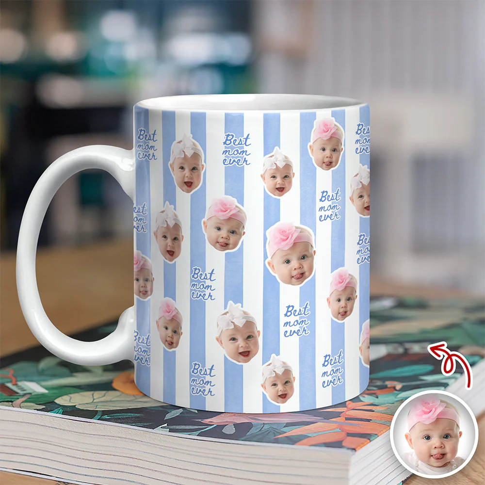 Custom Photo Best Mom Ever Mug Gifts For Mom, Grandma TH10 169547 - Image 5