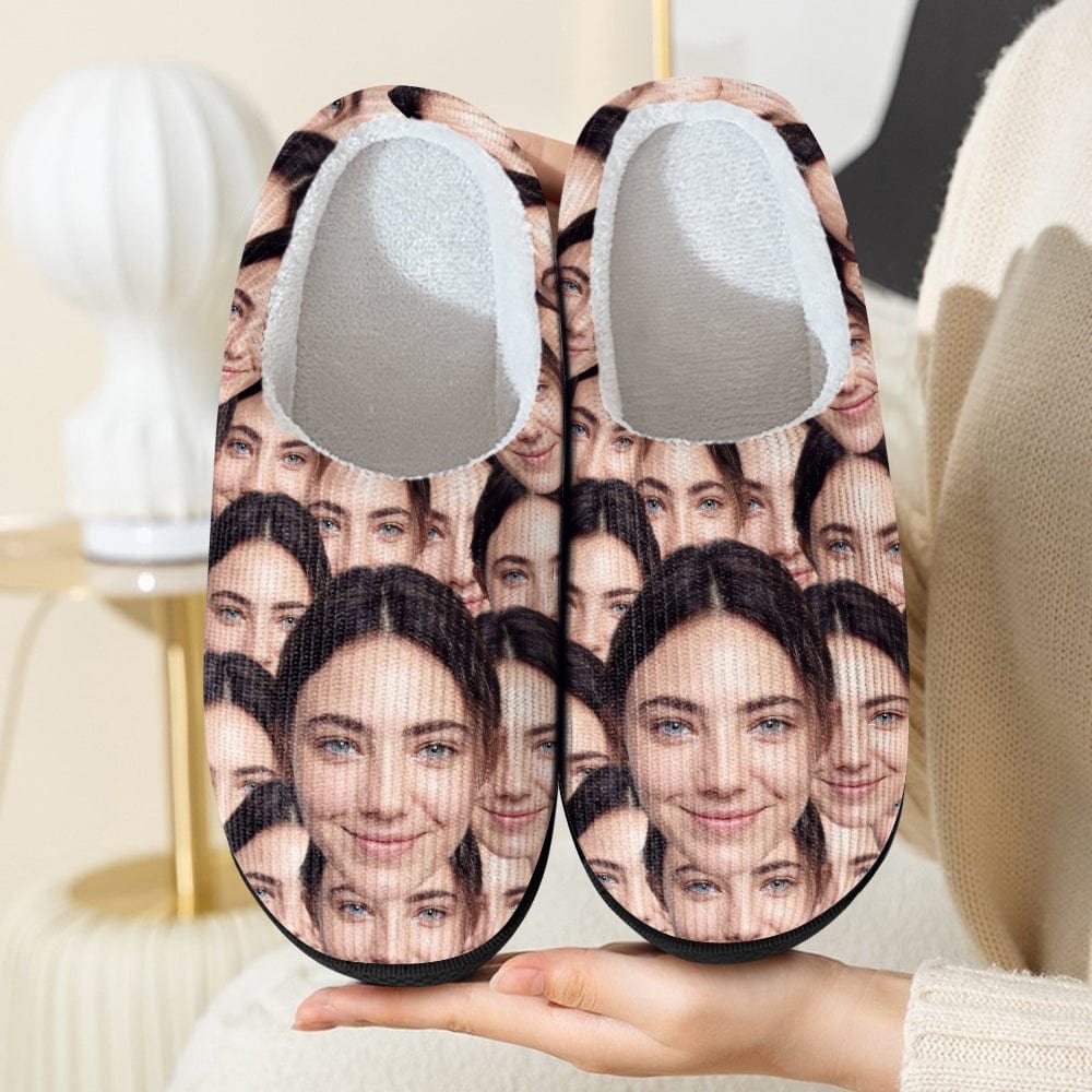 Custom Photo Christmas Gift For Family Slipper TH10 891537 - Image 2