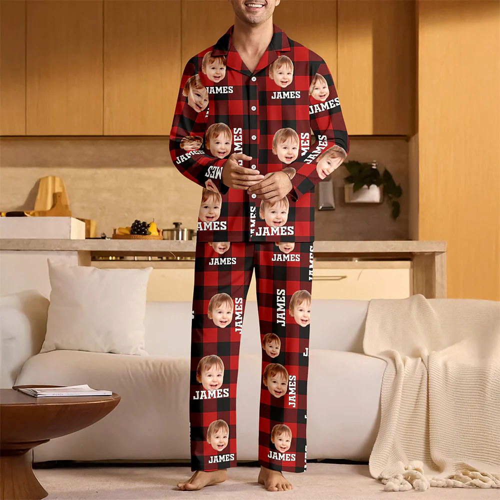 Custom Photo Christmas Pajamas For Family TH10 888737 896631 - Image 4