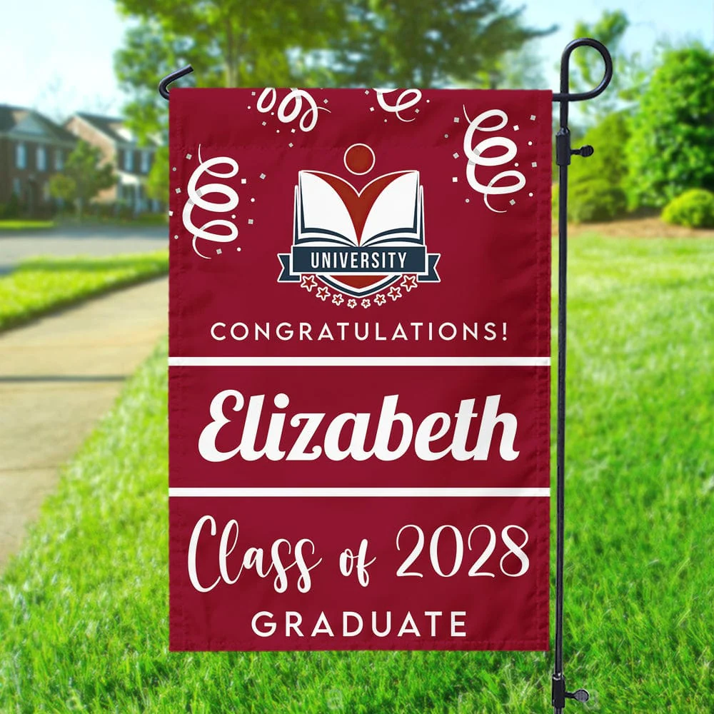 Custom Photo Class Of 2025 Graduation Garden Flag T368 890503 - Image 24
