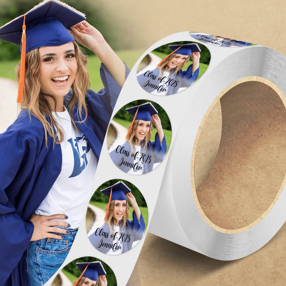 Custom Photo Class Of 2025 Graduation Roll Sticker TA29 890519 - Image 2