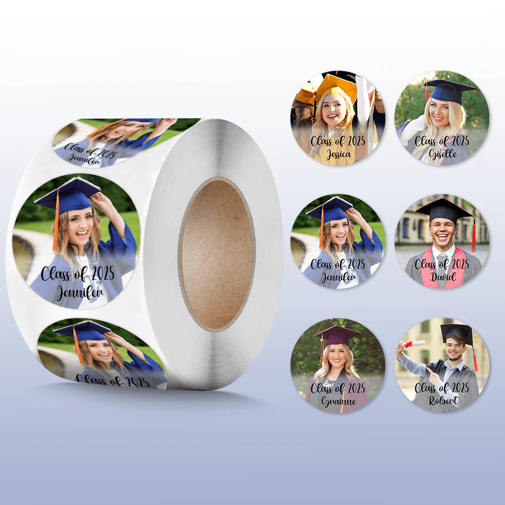 Custom Photo Class Of 2025 Graduation Roll Sticker TA29 890519 - Image 6