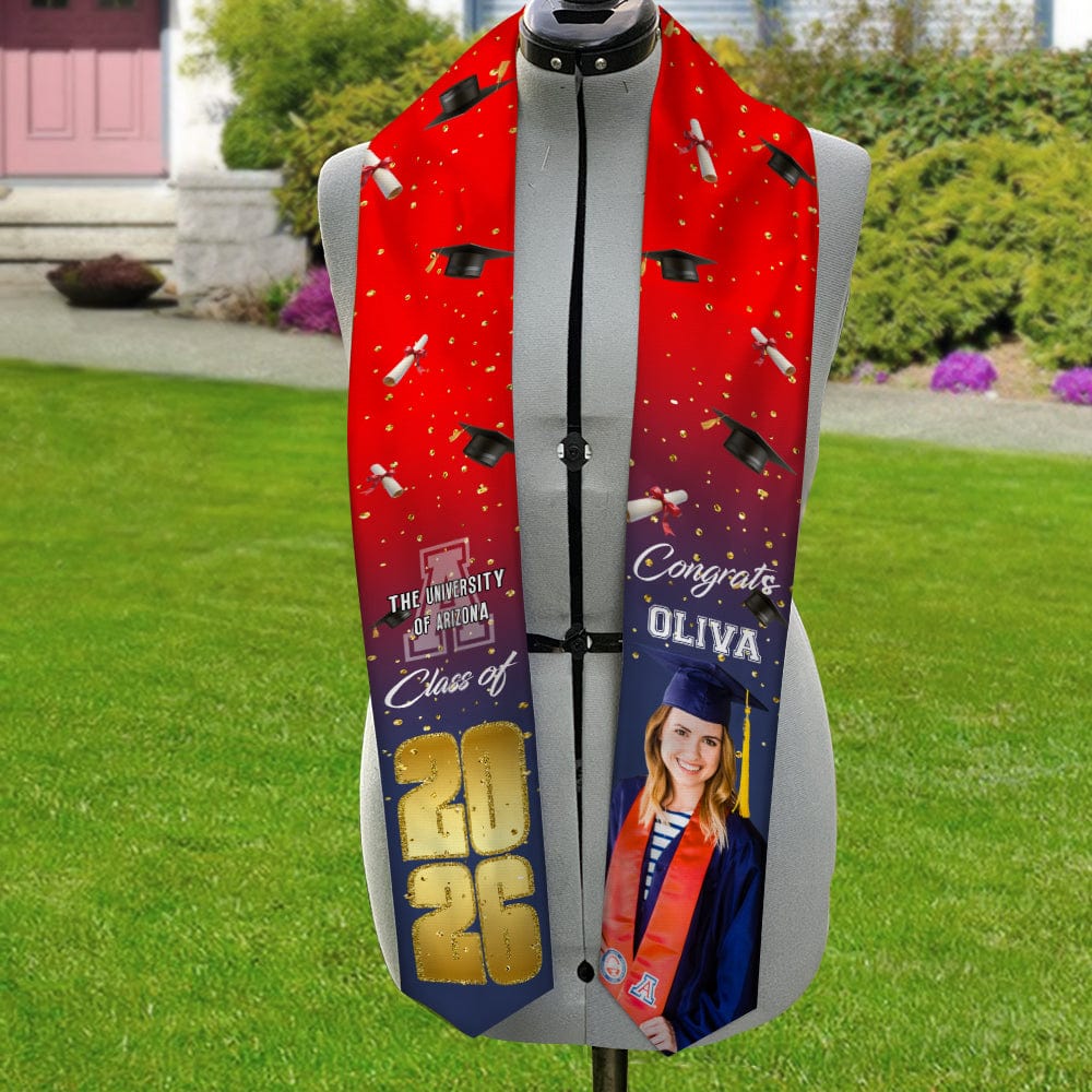 Custom Photo Class Of 2026 Congrats For Your Graduation Personalized Stoles TH10 892425