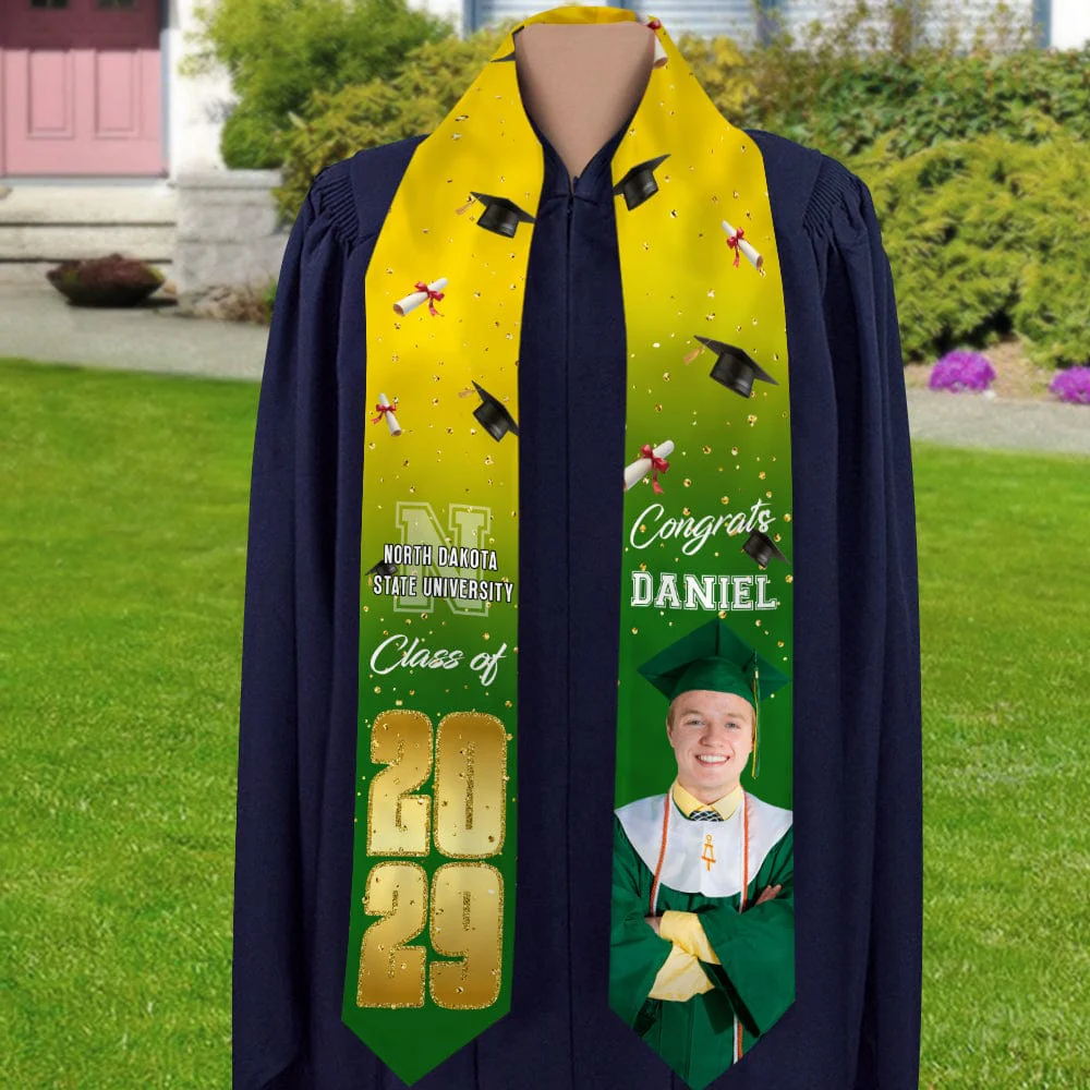 Custom Photo Class Of 2026 Congrats For Your Graduation Personalized Stoles TH10 892425 - Image 6