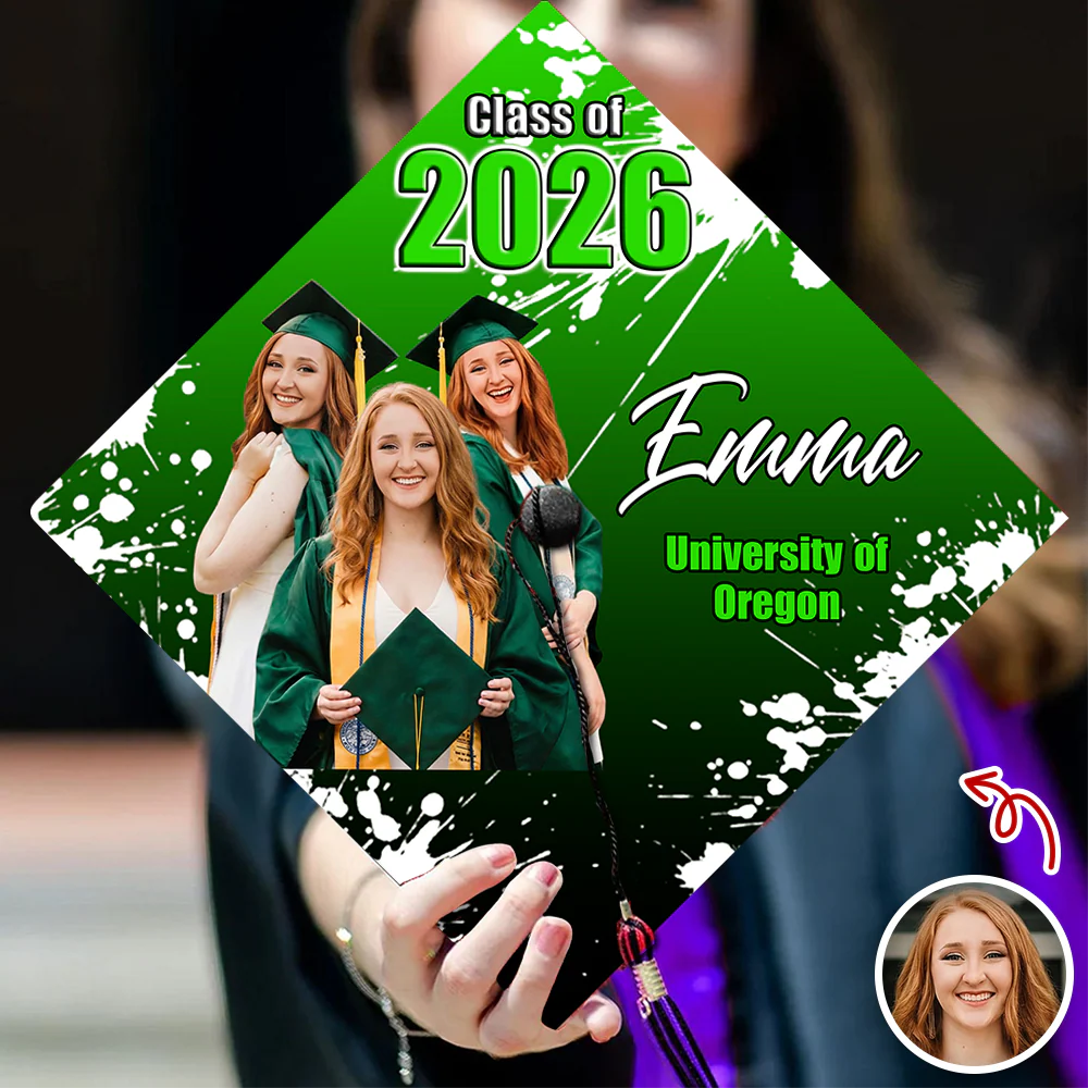 Custom Photo Class Of 2026 Graduation Cap Topper TH10 898963 - Image 3