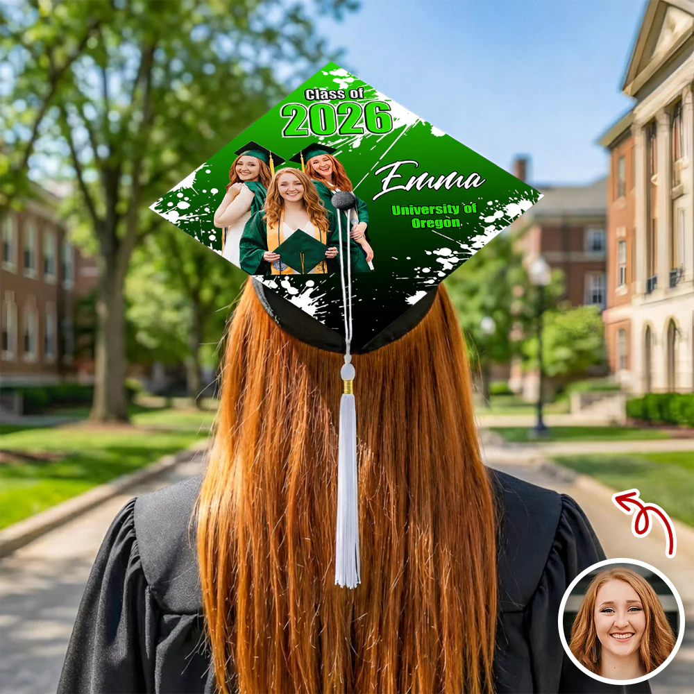 Custom Photo Class Of 2026 Graduation Cap Topper TH10 898963 - Image 6