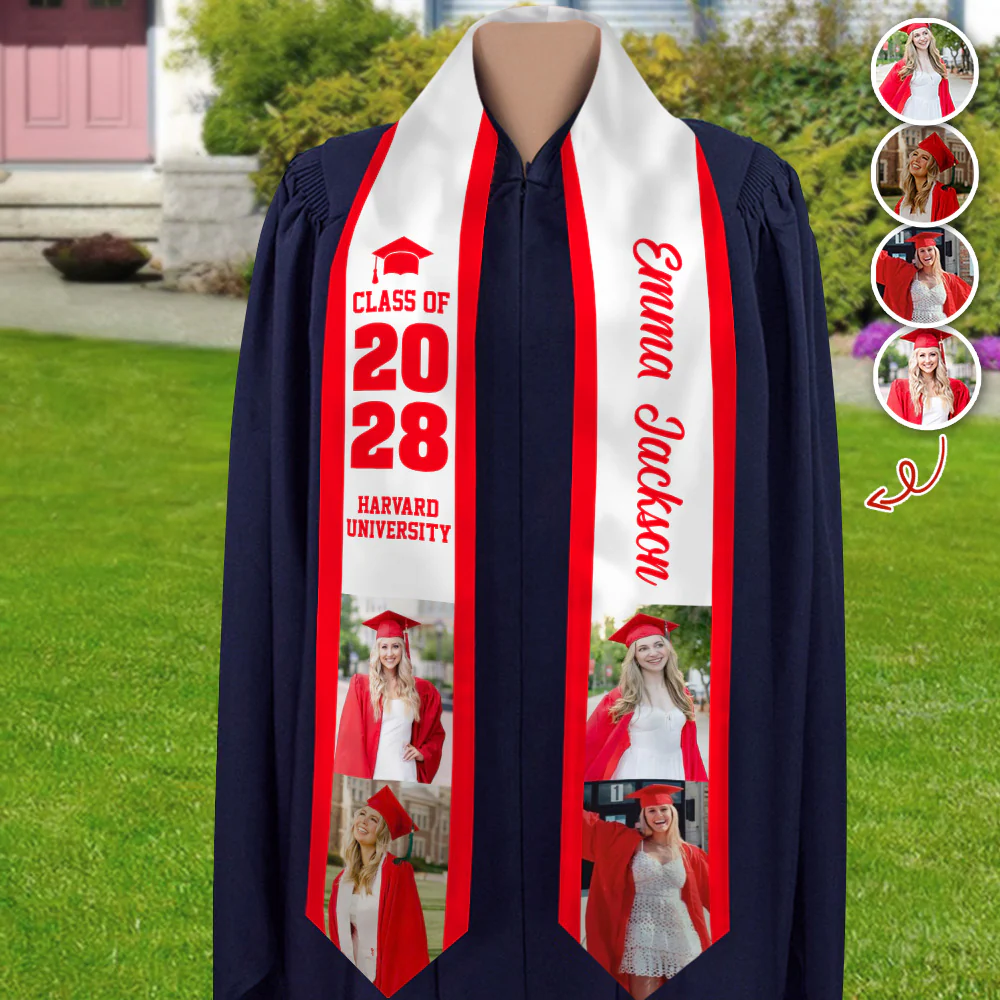 Custom Photo Class of 2026 Stoles For Gradution Day TH10 898649 - Image 11
