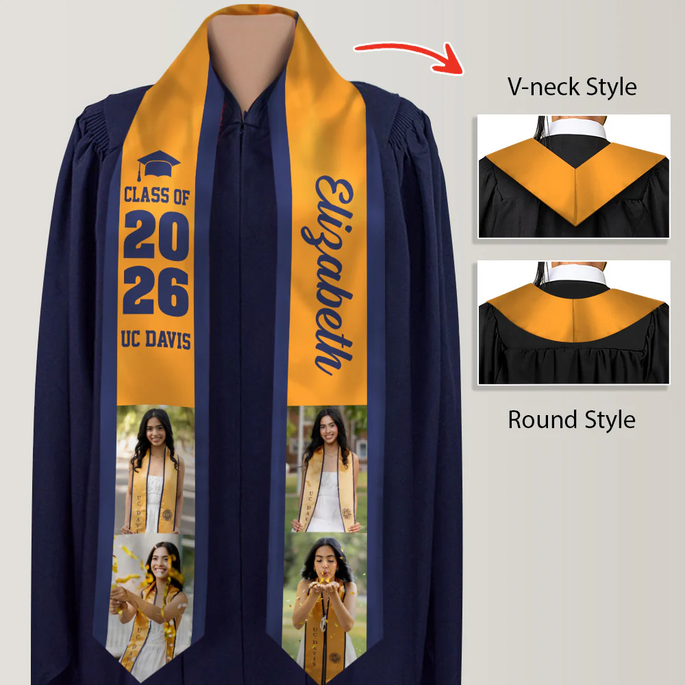 Custom Photo Class of 2026 Stoles For Gradution Day TH10 898649 - Image 6