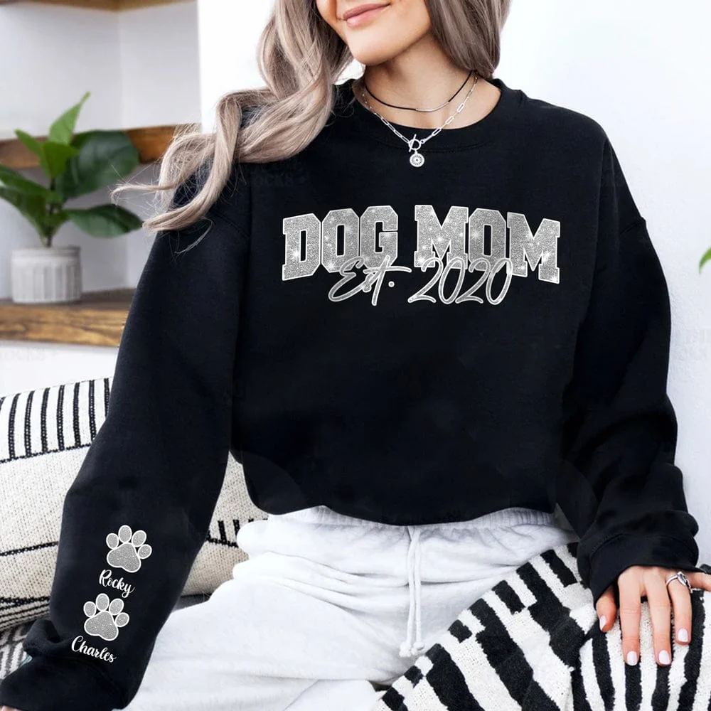 Custom Photo Colorful Dog Cat Mom For Pet Lover Sweatshirt Personalized Gift TH10 892243 - Image 4