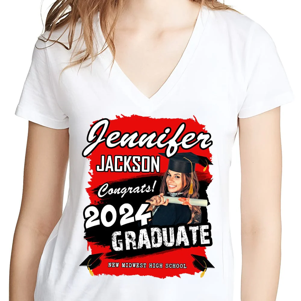 Custom Photo Congrats 2024 Graduation Shirt TA29 890277 - Image 12