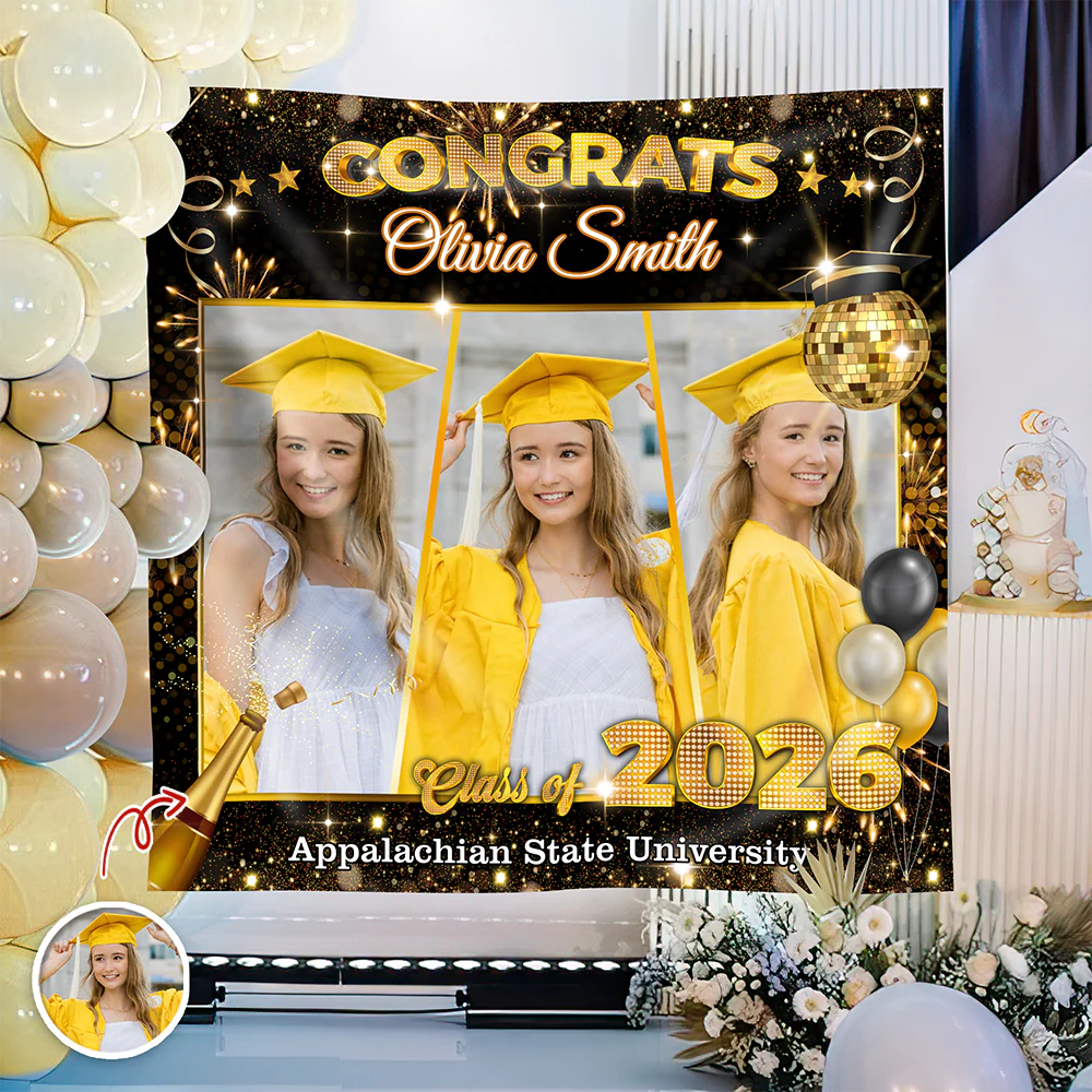 Custom Photo Congrats Your Graduation's Day Backdrop TH10 898989 - Image 3