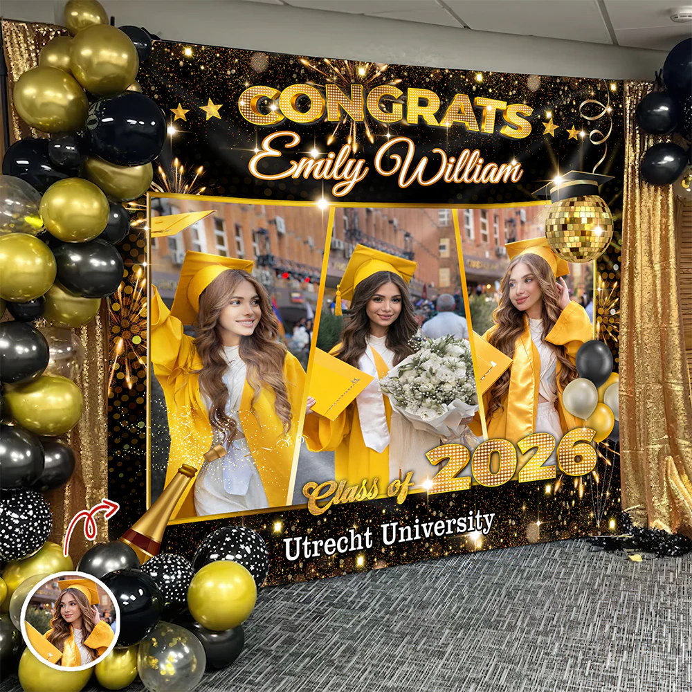 Custom Photo Congrats Your Graduation's Day Backdrop TH10 898989 - Image 8