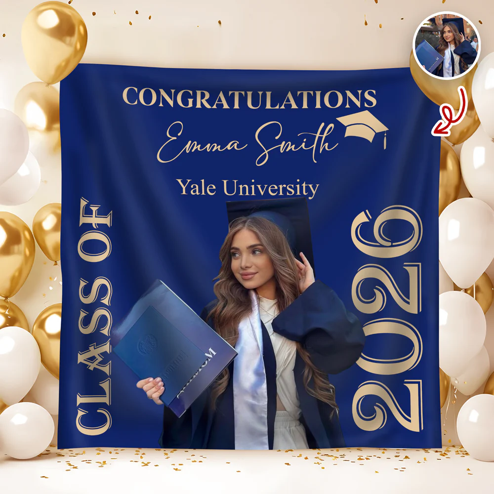 Custom Photo Congratulations Class Of 2026 Backdrop For Graduation's Day TH10 168999 - Image 3