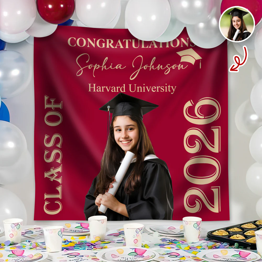 Custom Photo Congratulations Class Of 2026 Backdrop For Graduation's Day TH10 168999 - Image 5