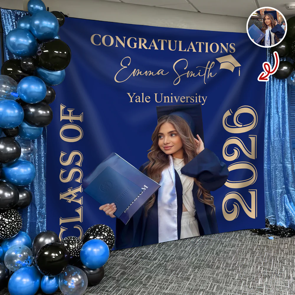 Custom Photo Congratulations Class Of 2026 Backdrop For Graduation's Day TH10 168999 - Image 7