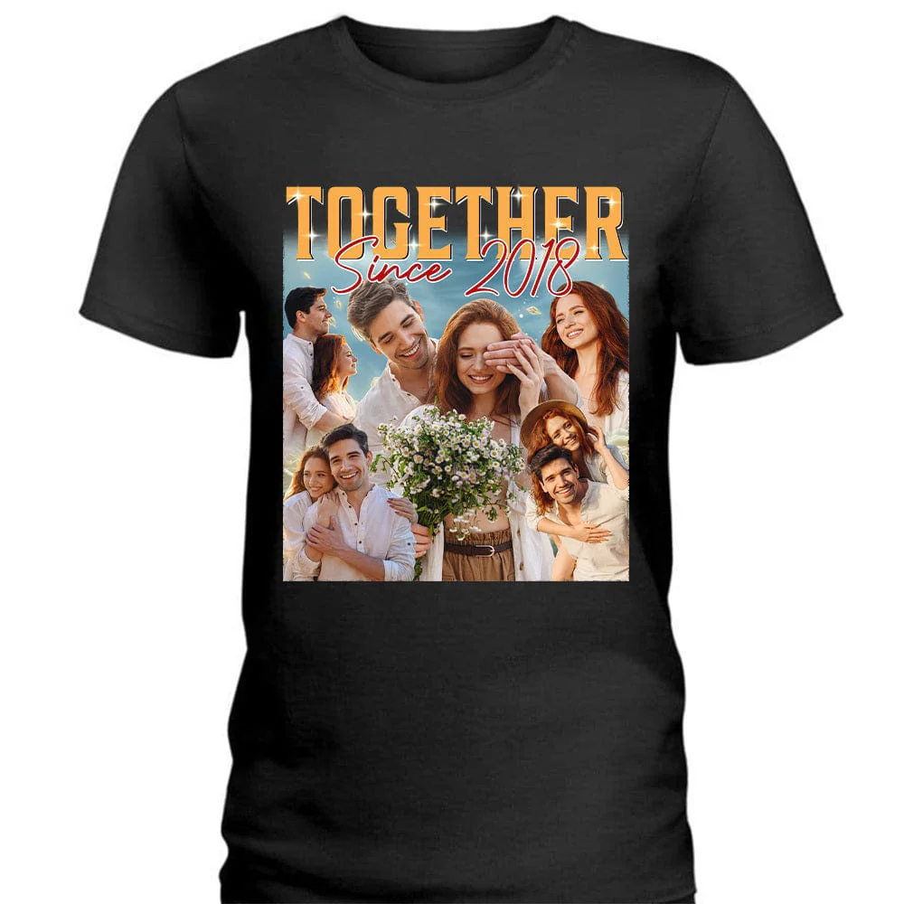 Custom Photo Couple Together Gift For Husband Wife Shirt N304 889773 - Image 3