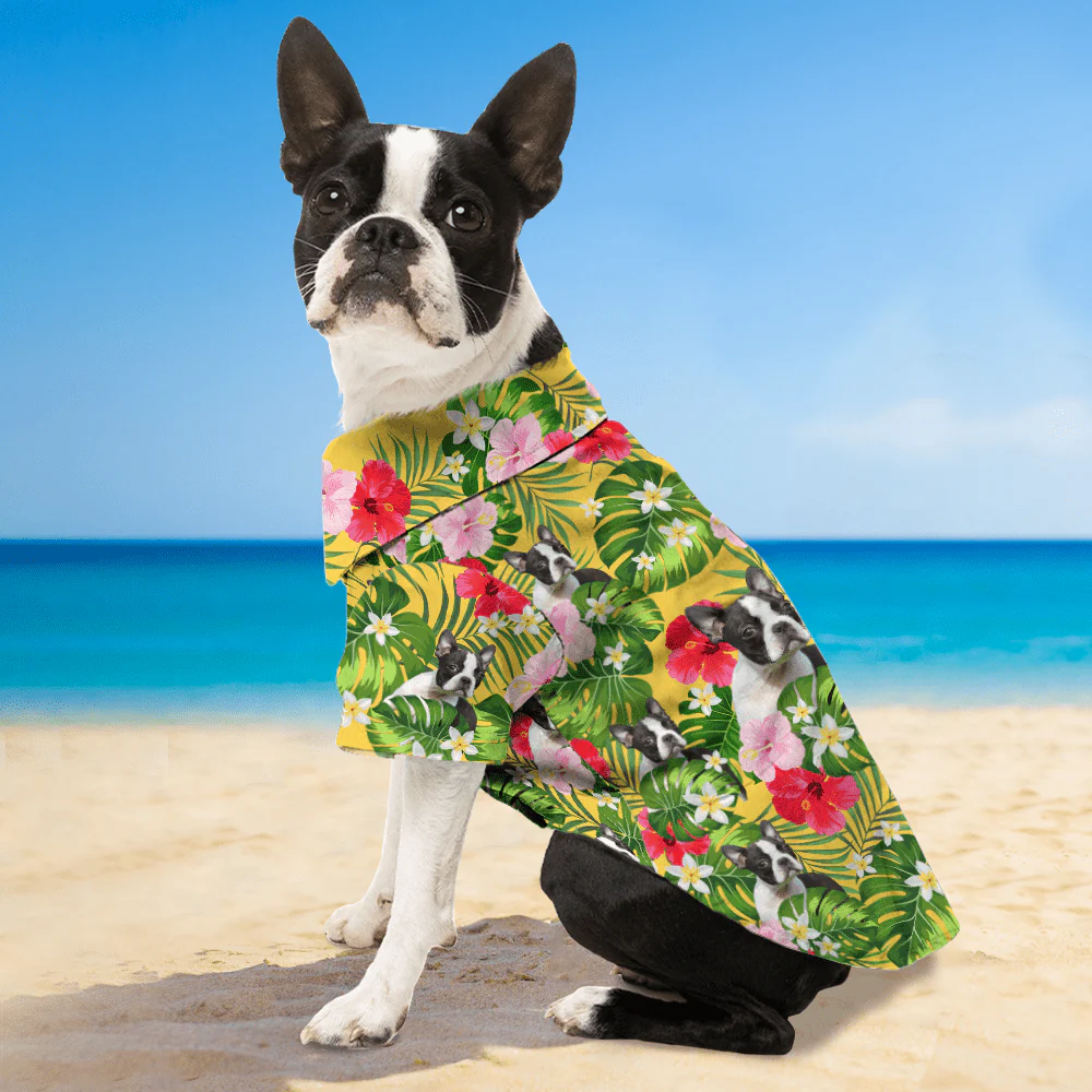 Custom Photo Cute Dog Face Dog Hawaii Shirt TH10 891207 - Image 3
