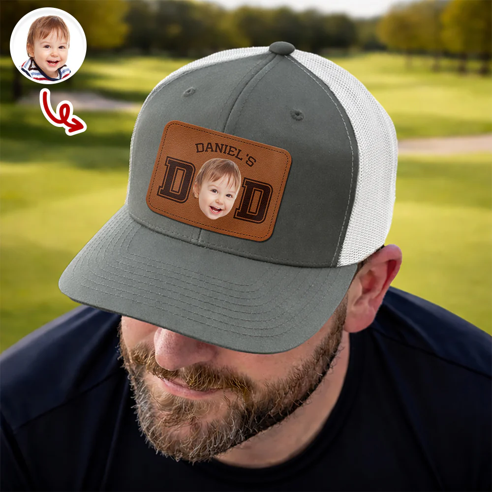 Custom Photo Dog Cat Circle Patch Hat For Dad TH10 169711 - Image 3