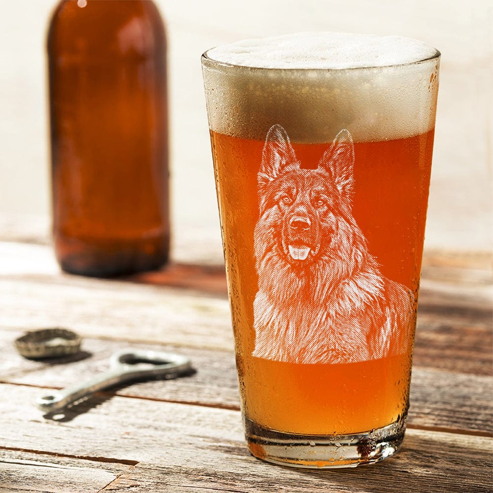 Custom Photo Dog Cat Engraved Beer Glass TH10 891041 - Image 3