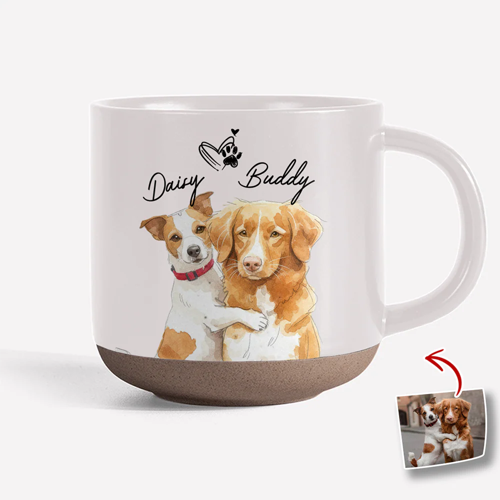 Custom Photo Dog Cat Pottery Mug For Dog Cat Lovers TH10 896927 - Image 4