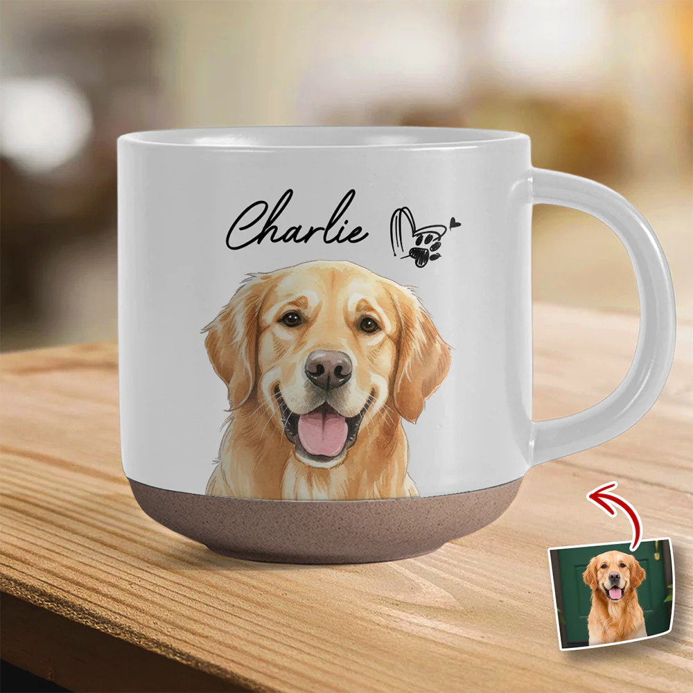 Custom Photo Dog Cat Pottery Mug For Dog Cat Lovers TH10 896927 - Image 5