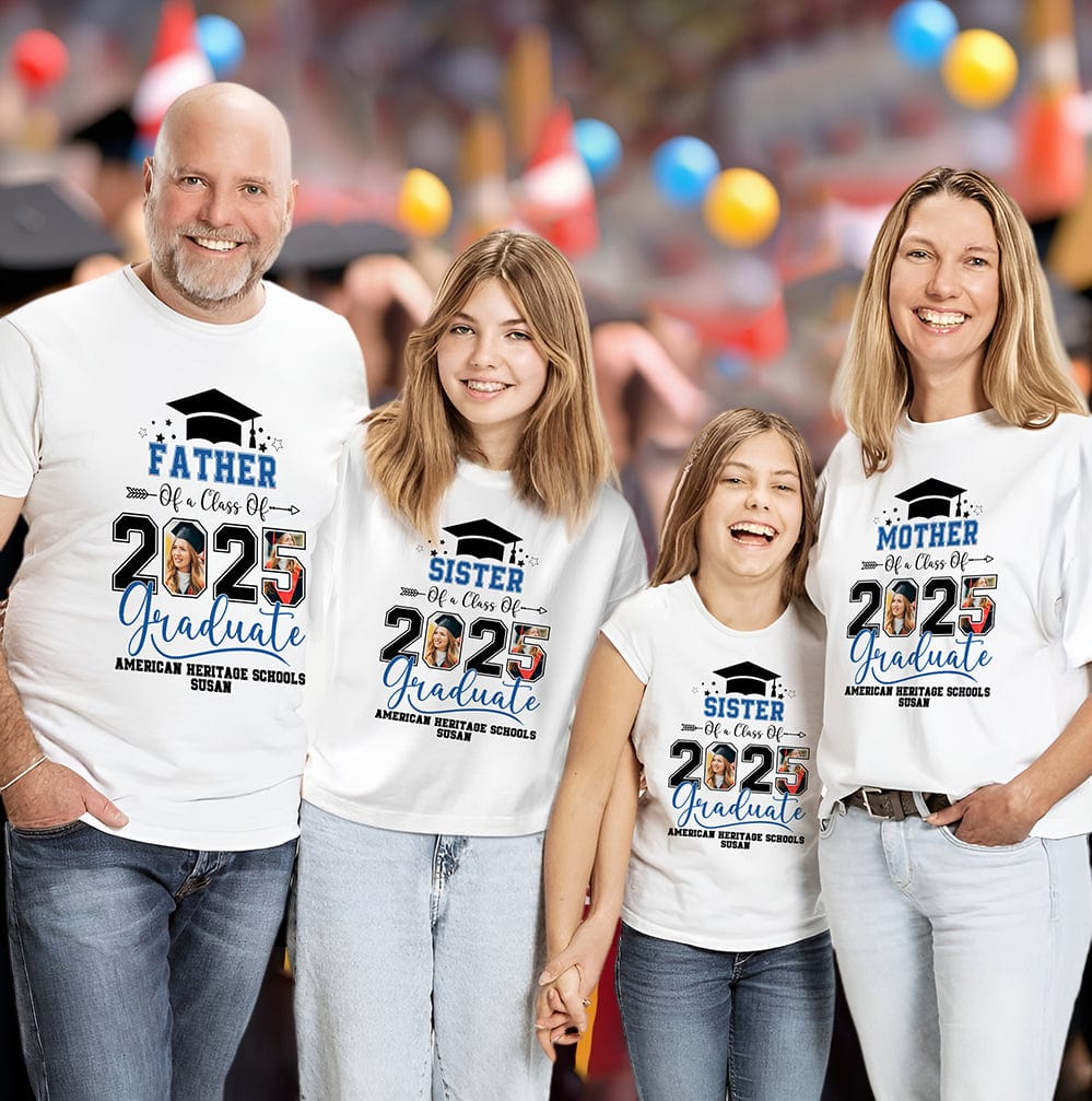 Custom Photo Family Of A Class Of 2026 Graduation Shirt TH10 892431 - Image 2