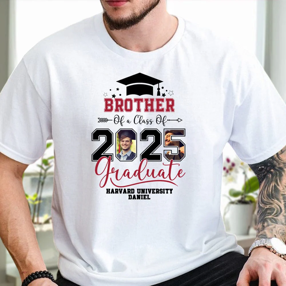 Custom Photo Family Of A Class Of 2026 Graduation Shirt TH10 892431 - Image 4