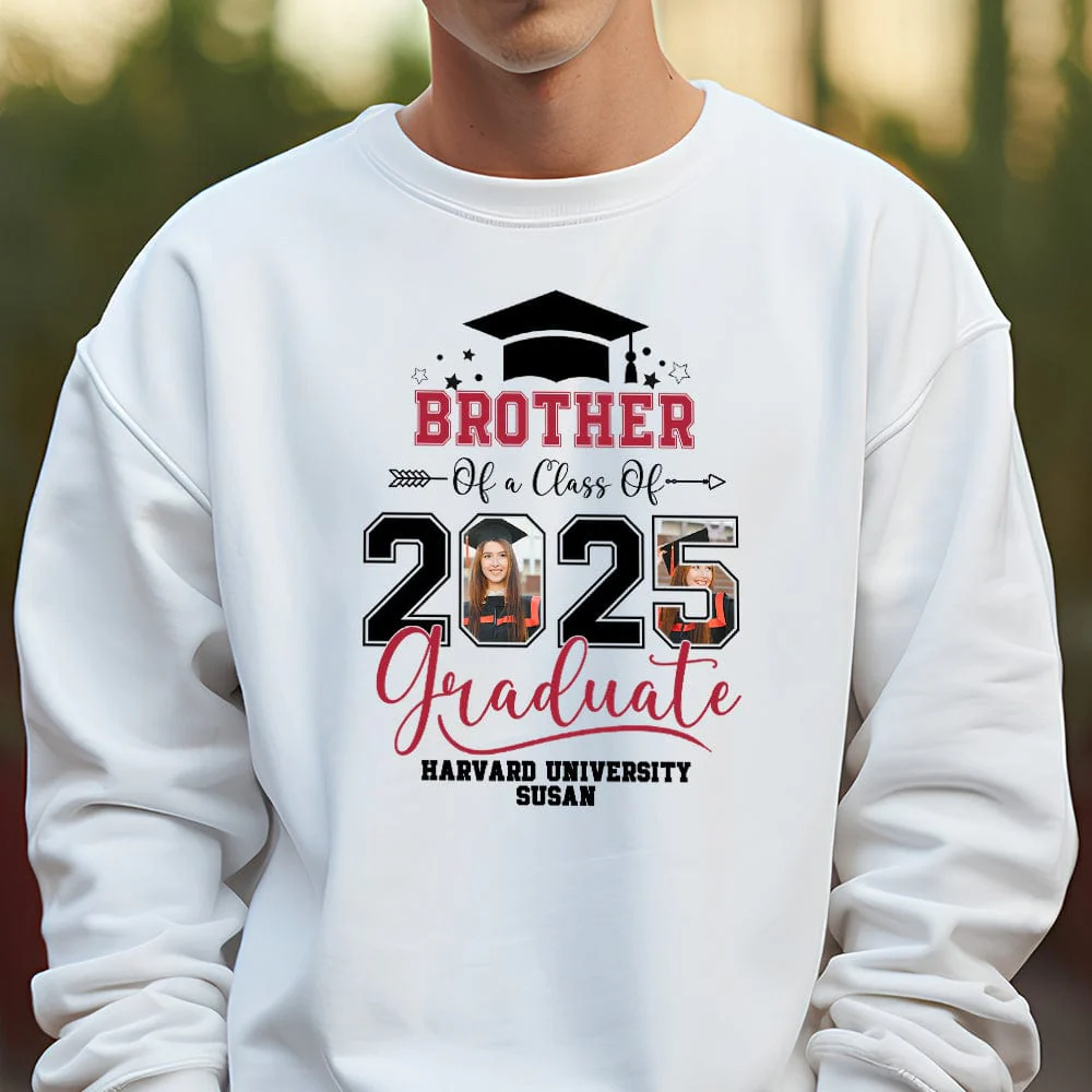 Custom Photo Family Of A Class Of 2026 Graduation Shirt TH10 892431 - Image 5