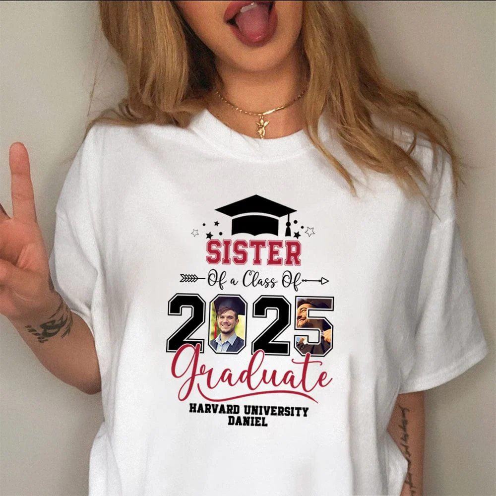 Custom Photo Family Of A Class Of 2026 Graduation Shirt TH10 892431 - Image 6
