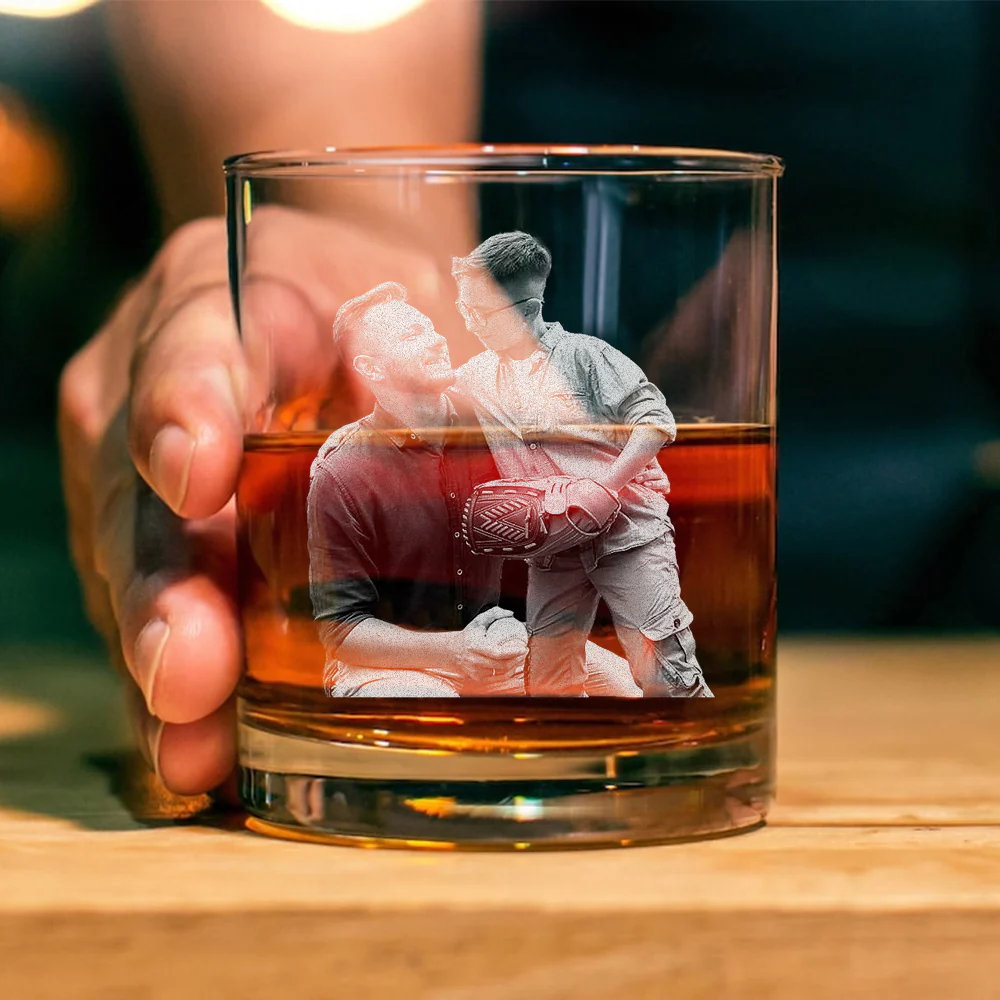 Custom Photo Father's Day Baseball Whiskey Glass TH10 892869 - Image 6