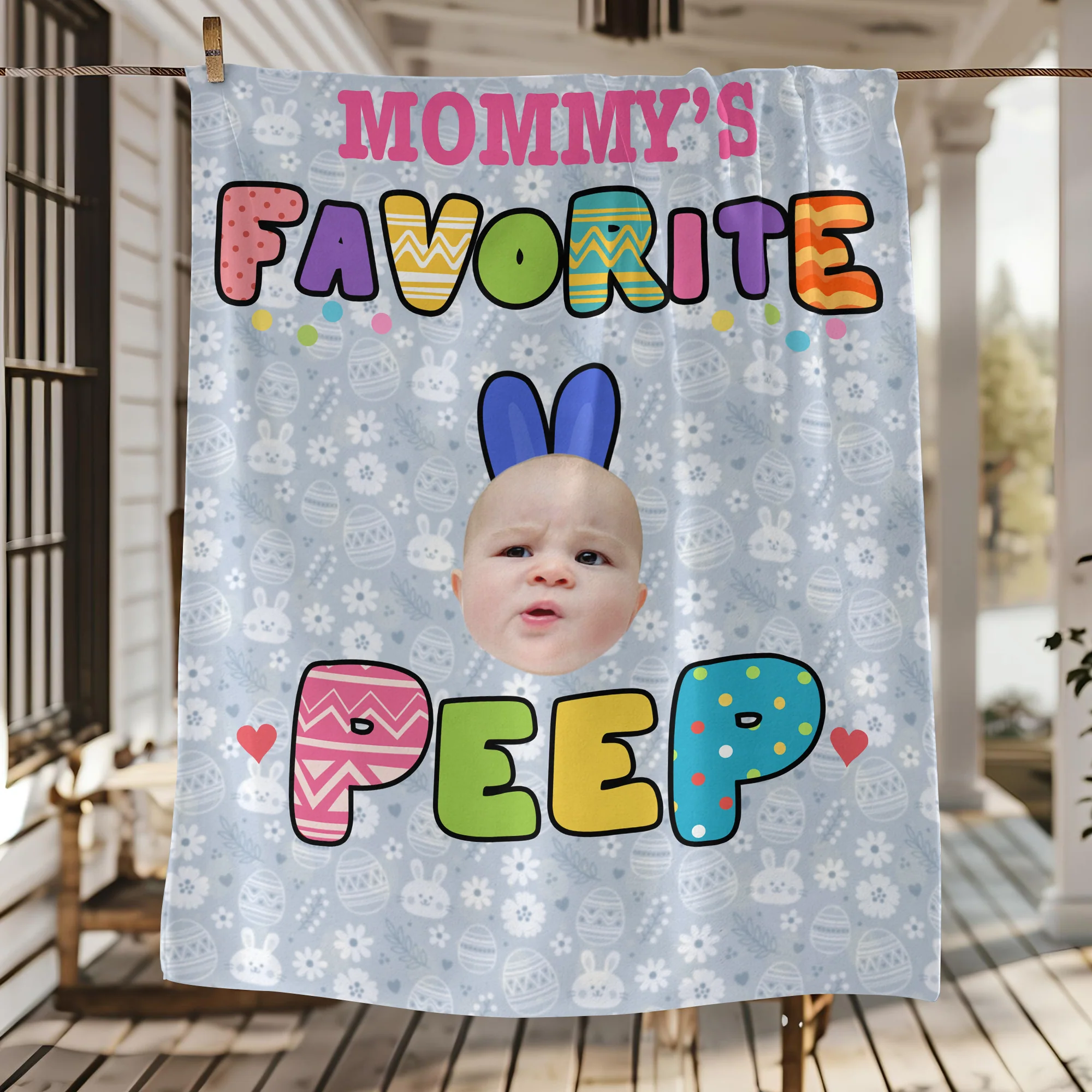 Custom Photo Favorite Peep For Easter Day Blanket TH10 892519 - Image 4