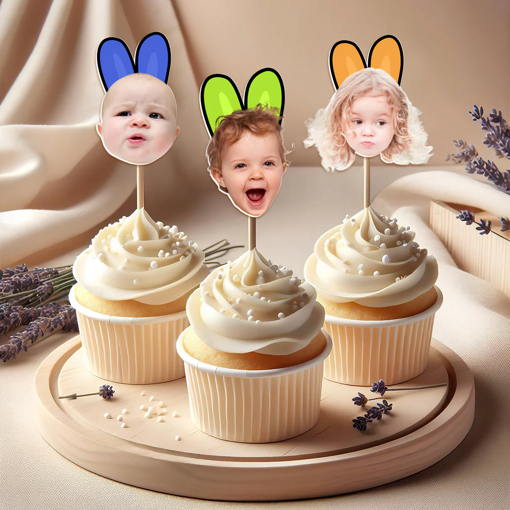 Custom Photo Favorite Peep For Easter Day Cupcake Topper TH10 892517 - Image 5