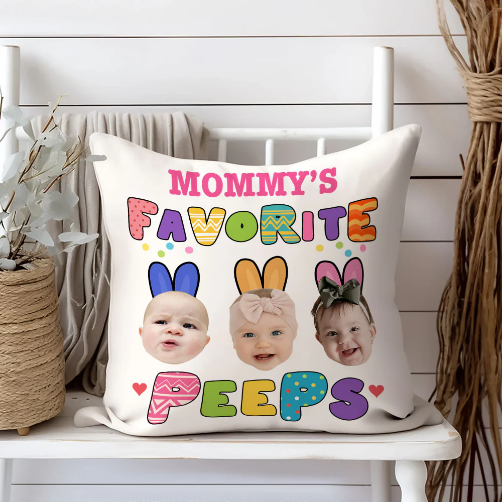 Custom Photo Favorite Peep For Easter Day Pillow TH10 892445 - Image 2