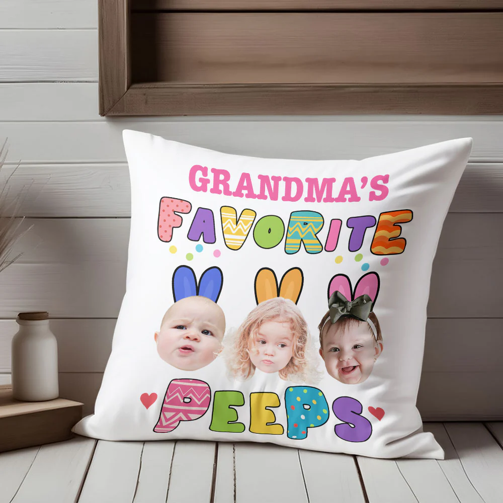 Custom Photo Favorite Peep For Easter Day Pillow TH10 892445 - Image 4