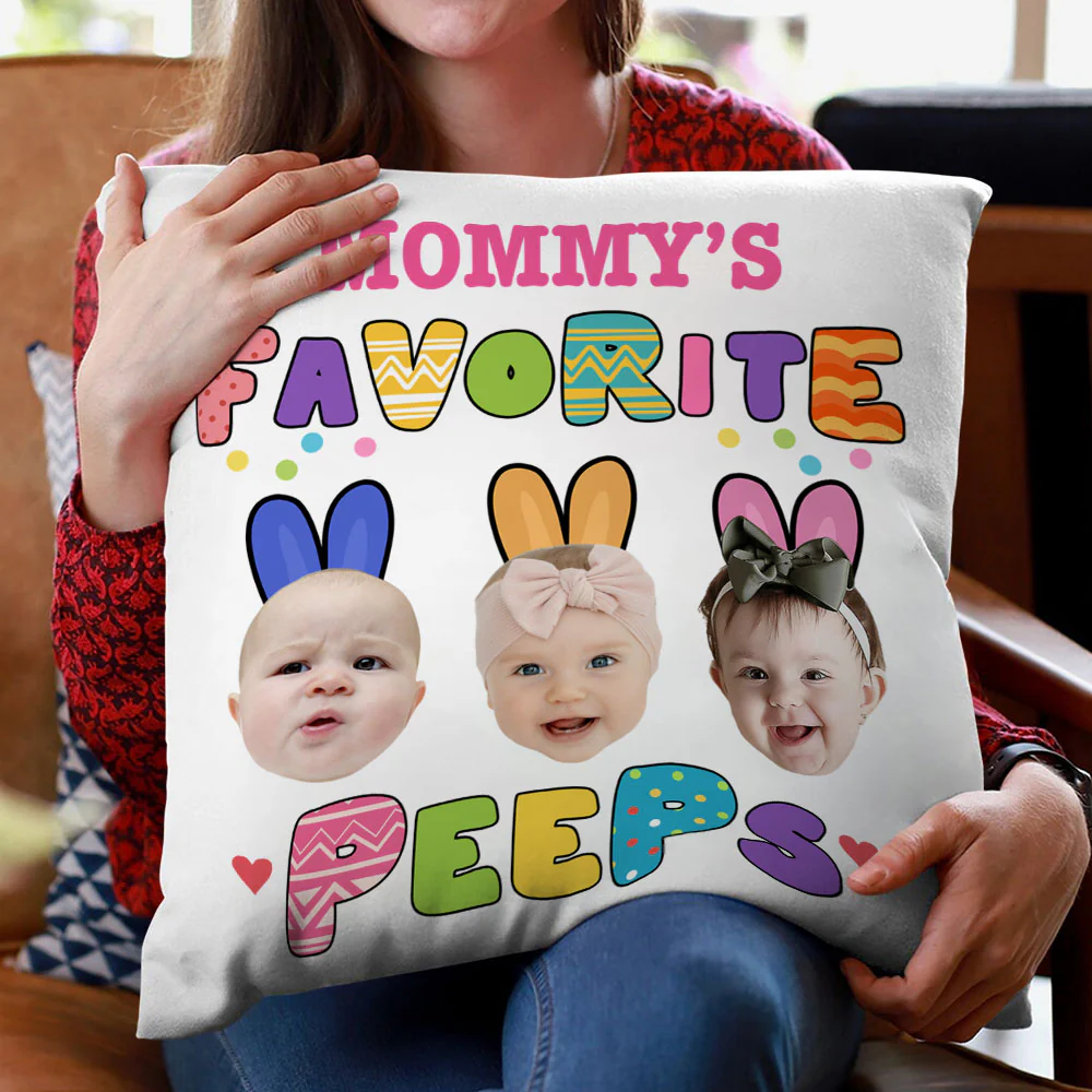 Custom Photo Favorite Peep For Easter Day Pillow TH10 892445 - Image 5