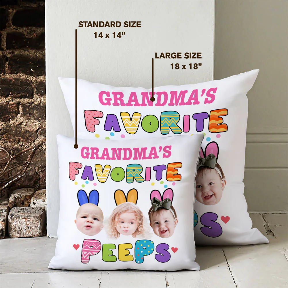 Custom Photo Favorite Peep For Easter Day Pillow TH10 892445 - Image 6
