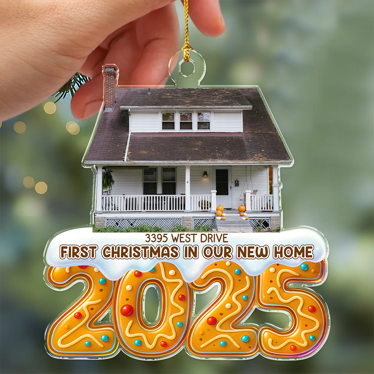 Custom Photo First Christmas In Our New House Acrylic Ornament TH10 896527 - Image 4