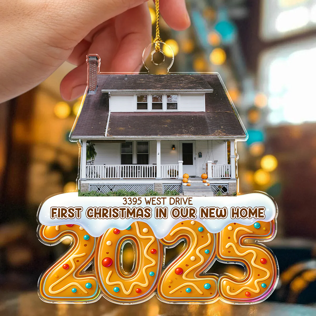 Custom Photo First Christmas In Our New House Acrylic Ornament TH10 896527 - Image 6